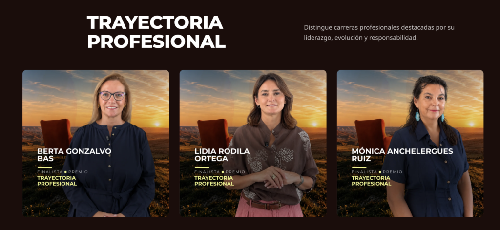 Premios ARAME 2026, categoría Trayectoria Profesional. Lidia Rodila, finalista